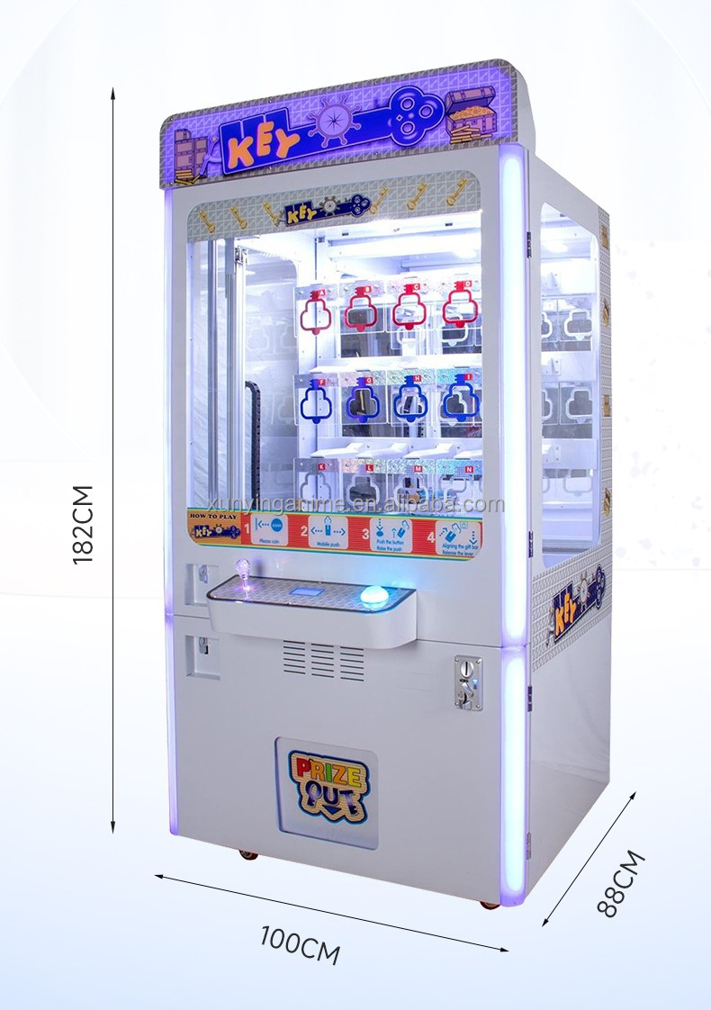110V/220V/230V Key Master Crane Machine Toy Claw Crane Game Machines 860*750*1830mm