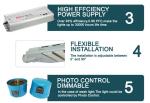 160W Photocell Sensor Residential high power led street light With Meanwell