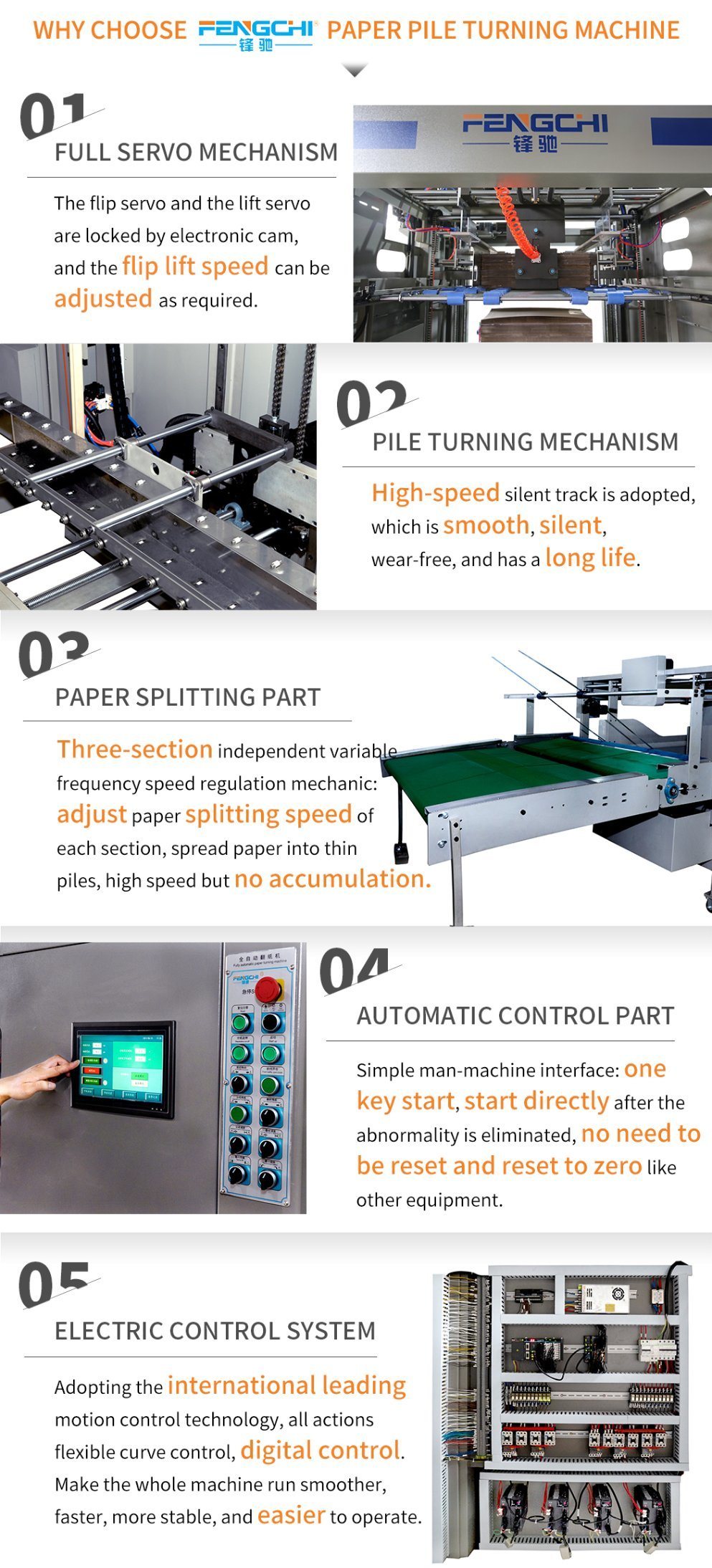 4000kg Durable Full Auto Papersheet Turnover Paper Stacking Machine with Global After Service