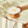 Buy cheap 2024 New Kitchen Food Hermetic Containers Microwave Safe High Borosilicate Glass Lunch Box 350 ml from wholesalers