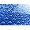 Buy cheap 200GSM Embossed Velvet Fabric / Sofa Polyester Velvet Upholstery Fabric Prussian Blue from wholesalers