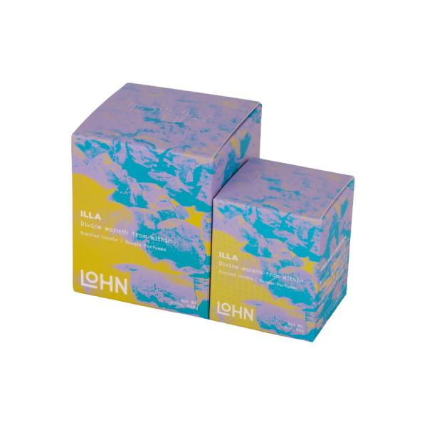 Buy cheap Square Recyclable Custom Printed Candle Boxes Sky Themed Vibrant from wholesalers