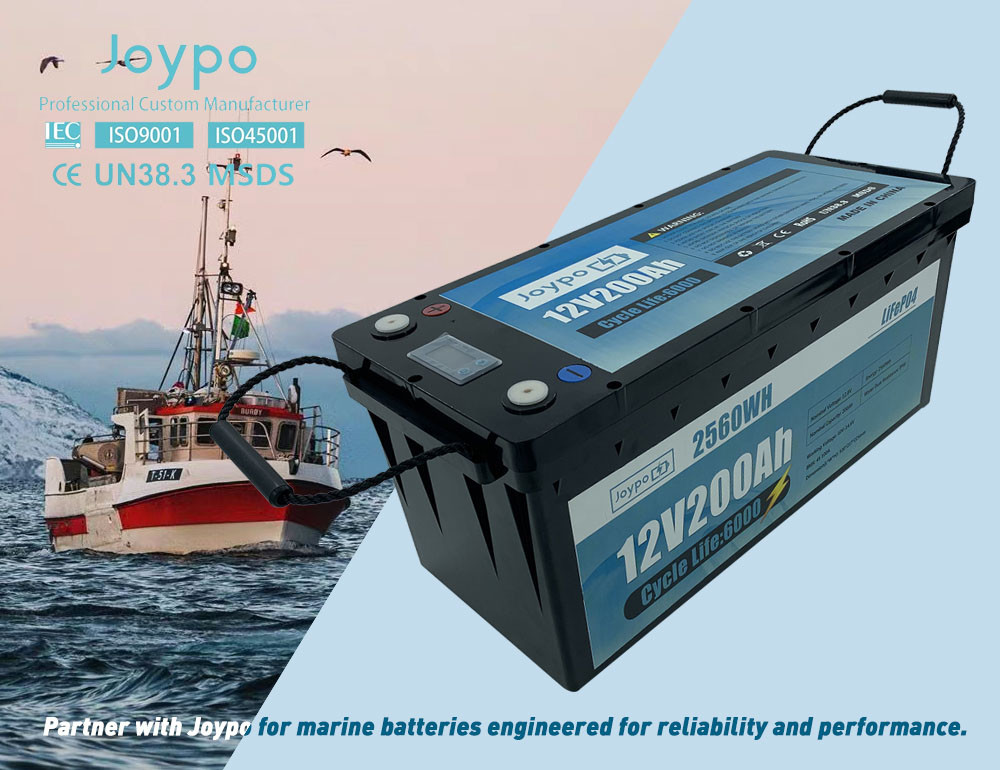Deep Cycle Waterproof Marine Lithium Battery 12V 24V Lithium Trolling Motor Battery