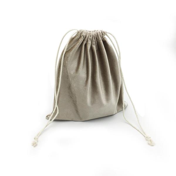 Buy cheap Gray Velour Hair Packaging Bag , 10x15cm Soft Touch Wig Travel Bag from wholesalers