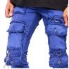 Buy cheap Hot Selling Pants Flared Cotton Men Streetwear Fashion Hip-Hop Loose Straight Cargo Jeans from wholesalers