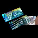 Brand Protection High Security Labels Custom Honeycomb Reflective Sticker
