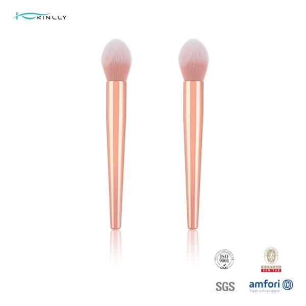 Buy cheap Single Nylon Hair Angled Foundation Brush With Metal Body Handle from wholesalers