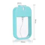 Square Perfume Card Sanitizer Spray , K1106 Nontoxic Plastic Card Bottle