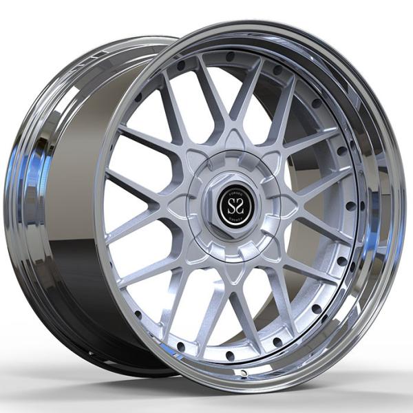 BMW M3 2016 Year Custom Forged 2-PC Rims 20x9.5 and 20x11 Polished lip+Silver