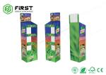 POP Printing Cardboard Floor Displays 3 Shelves Customized Logo For Retail