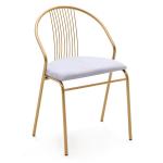 Eco Friendly Metal Frame Leather Dining Chair For Restaurant / Hotel / Home