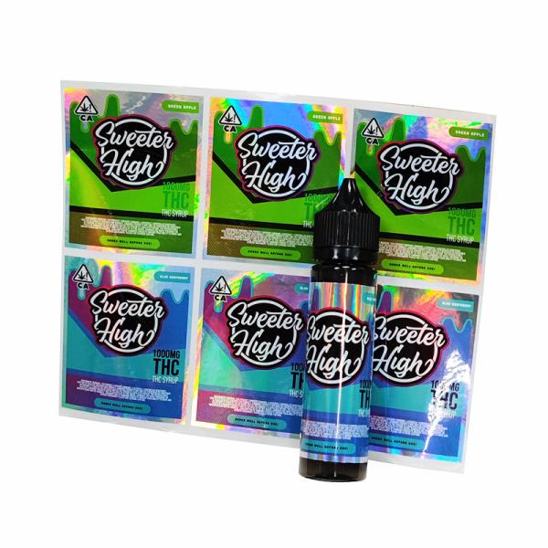 Buy cheap Waterproof Adhesive CMYK Color Holographic Security Stickers For Bottle from wholesalers