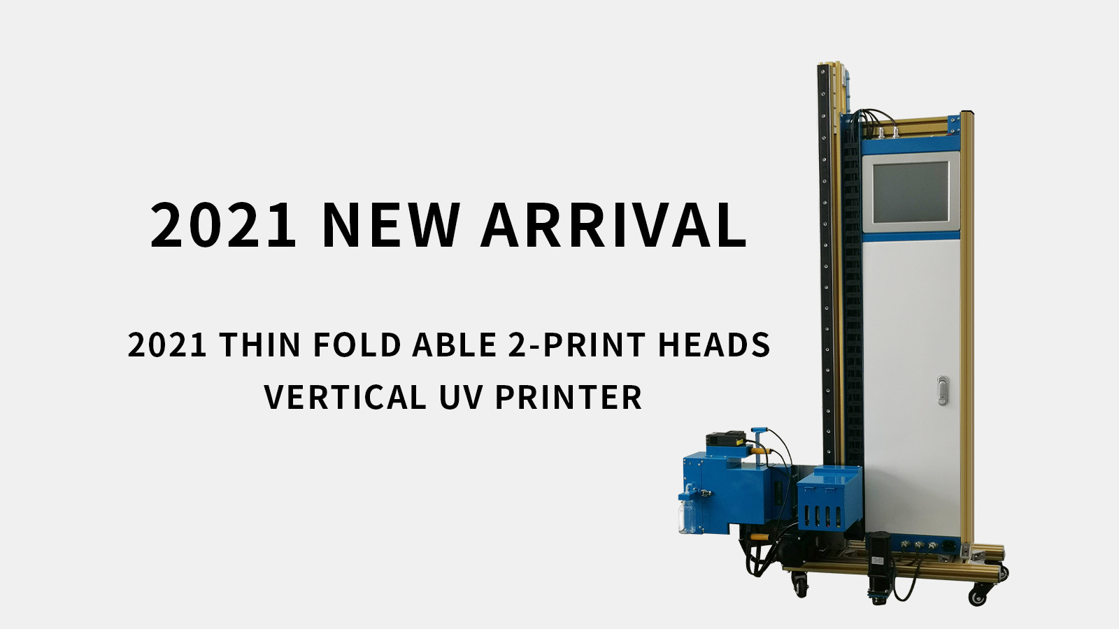 Thin 2 Printheads Automatic Wall Printing Machine Built In Pad