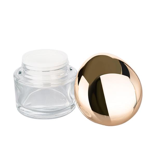 Buy cheap 35g Cylindrical Transparent Empty Cream Jar Cream Jars Cosmetic Packaging from wholesalers