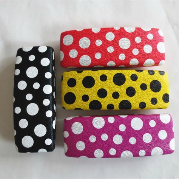 Buy cheap Fashionable glasses cases with spot design leather from wholesalers