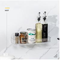 Buy cheap Wall Mount Plastic Storage Caddy Organizer Magic Sticker Non Drilling Basket product