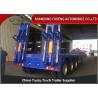Buy cheap 13 Meters Transport Excavators 3 Axle Low Flatbed Trailer from wholesalers