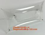 Button Closure PVC Clutch Bag For Women Handbag Snap Sleeve Cosmetic Makeup Bag,