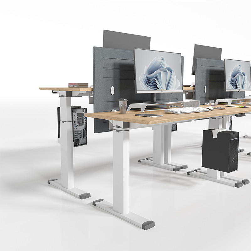 Modern Adjustable Standing Desk 2 4 Person Electric Sit And Stand Desk