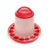 Buy cheap Plastic Poultry Feeder Pan Bucket Water Drinker Farm Equipment Auto 10kg Chicken Feeder from wholesalers