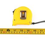 Yellow Steel Measurement Tape , 3m 10ft Metric Imperial Tape Measure For