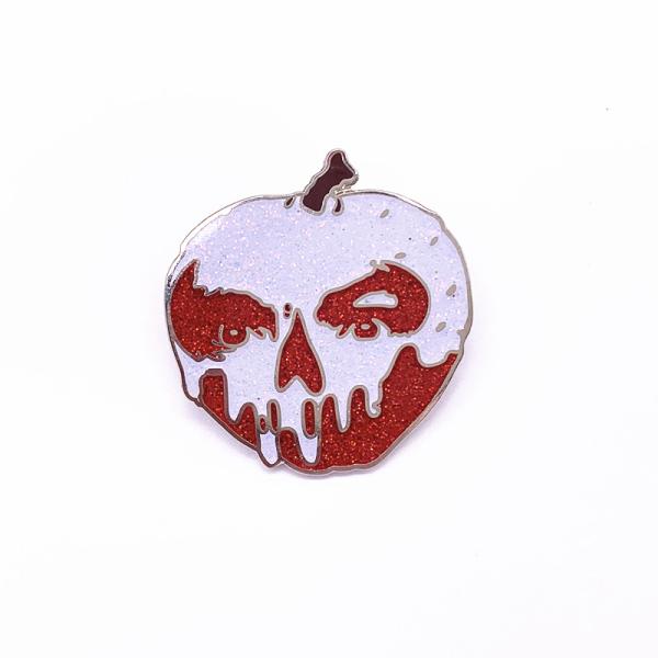 Buy cheap Apple Shape Hard Enamel Pin Badges Brass / Zinc Alloy / Iron Material from wholesalers
