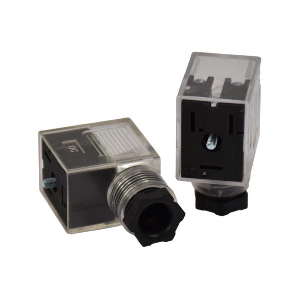 Buy cheap 3 Pin Female Solenoid Valve Connector Form B IEC Standard from wholesalers