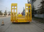 3 Lines Lowboy Semi Trailer 6 Axles 40-120 Tons With Anti Corrosive Primer