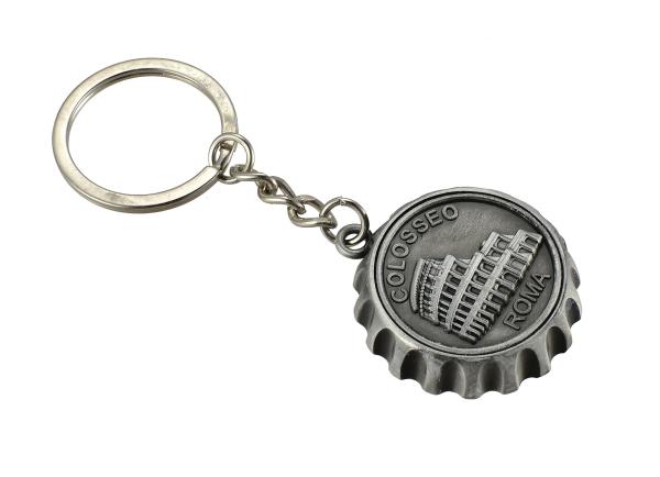Buy cheap Matt Gun Bottle Cap Keychain Iron Personalized Bottle Opener Keychain from wholesalers