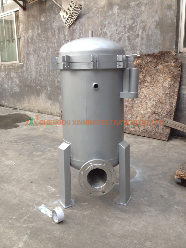 High Precision Eyebolt Structure Stainless Steel Filter Press SS304 Single Bag Filter Housing