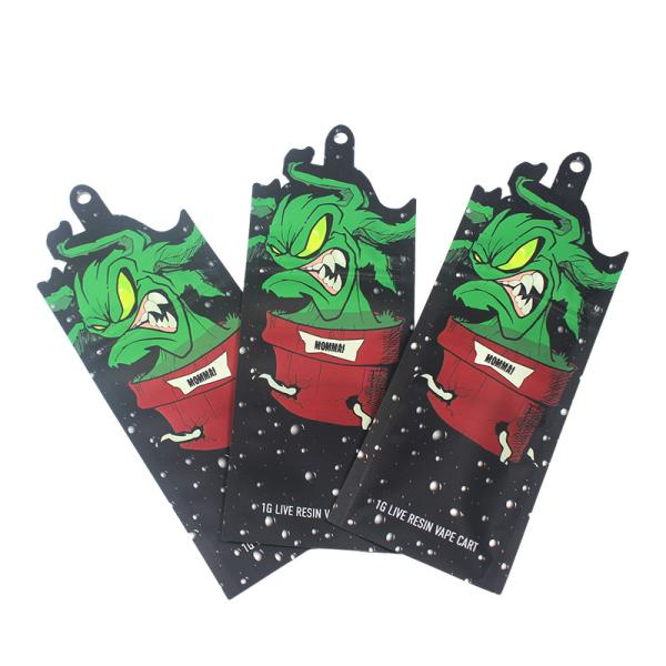 Buy cheap Irregular Shaped Smell Proof Die Cut Pouch 3.5g Customized from wholesalers