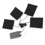 7.4V 5V Battery Heated Pad For Clothing With Smart Temperature Control Switch