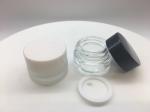 10 Gram Glass Cosmetic Jar Silkscreen Printing ISO9001 For Eyes Cream