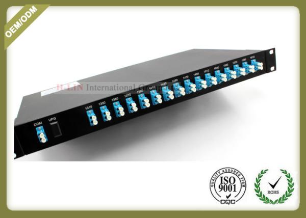 Buy cheap 1U 19 Inch Fiber Optic Rack Mount Single Fiber / Dual Fiber 1 X 16CWDM Mux And Demux from wholesalers