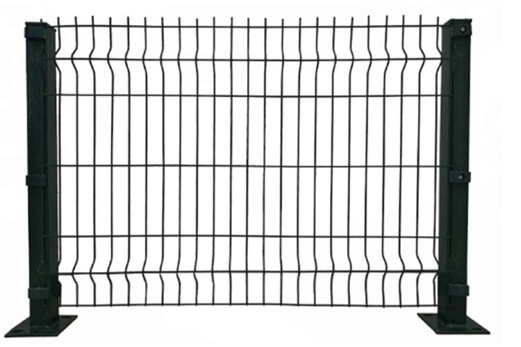 Prism Curved 3D Welded Wire Fence / 1m-2.4m V Mesh Fencing Panels