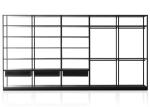 DTC Aluminium Glass Sliding Glass Door Wardrobe With Wood Drawers And Hanger