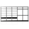 Buy cheap DTC Aluminium Glass Sliding Glass Door Wardrobe With Wood Drawers And Hanger from wholesalers