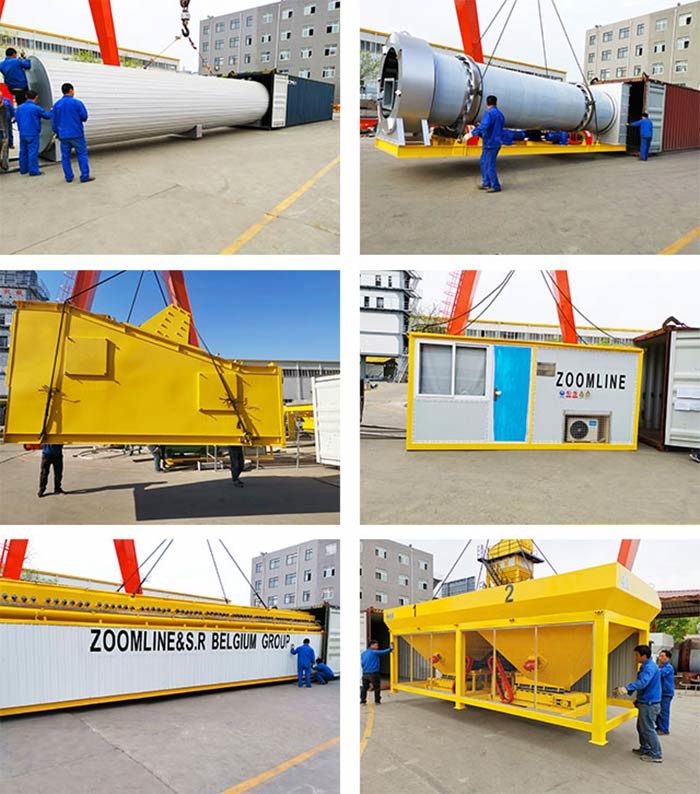 modular Mobile Batch 120TPH Asphalt Mixing Plant