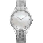 Stainless Steel Womens Silver Diamond Watch Ladies Diamond Dress Watches