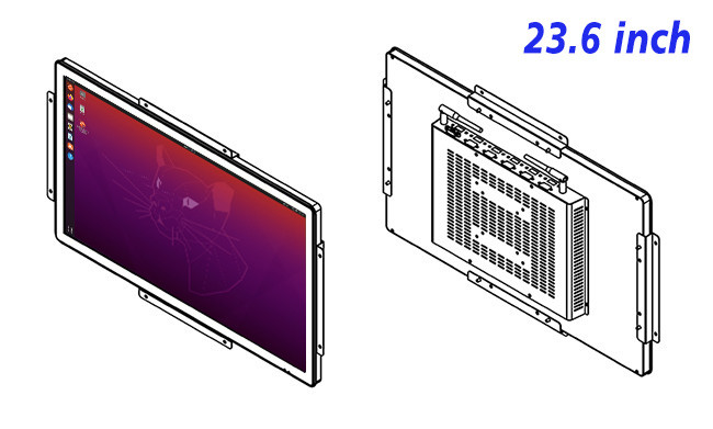 23.6-Inch Linux Visualization Unit for Energy Infrastructure, Factory Control Panels, Public Displays, and Healthcare Monitoring