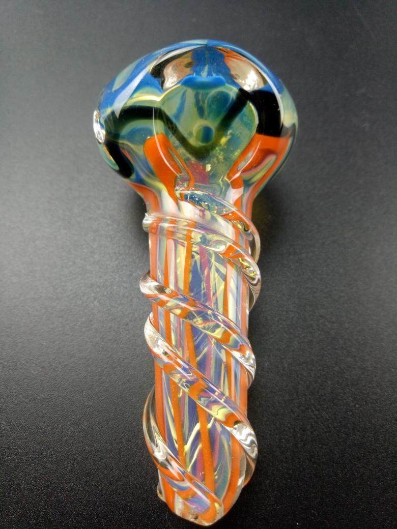 3.5" Glass Hand Pipes Pink Ladies Collectible Tobacco Smoking Bowl