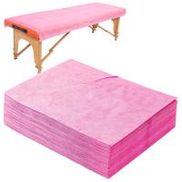 Buy cheap Pink Disposable Bed Cover For Facial Use PP PE Hospital Massage product