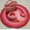 Buy cheap Portable Plain Cable Knit Sofa Blanket Thin 100 Cotton Blanket, blanket, carpet, rugs from wholesalers