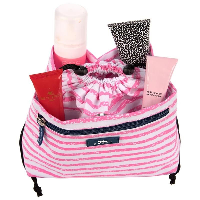 Makeup & Cosmetic Bag, Cinch-Top Closure, 4 Open Pockets, Water Resistant