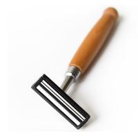 Buy cheap ODM Bamboo Handle Razor 13.5cm Wooden Safety Plastic Free Razor MSDS product