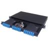 Buy cheap Black MPO 1U 12 Port Fiber Optic Patch Panel 24 Port Fiber Termination Panel from wholesalers