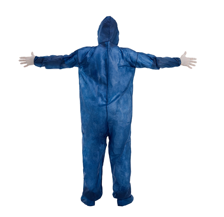 PE Disposable White Overalls , Full Body Disposable Coveralls OZONE