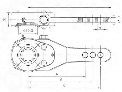 Buy cheap 0517452800 BPW Manual Slack Adjuster of air brake system from wholesalers