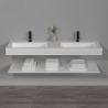 Buy cheap Washbasin New Italian Design White Color Sanitary Ware Bathroom Double Wash Basin Sink from wholesalers
