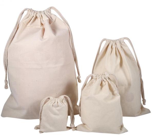 Buy cheap Promotional Cotton Canvas Drawstring Bags Reusable For Gift Packaging from wholesalers